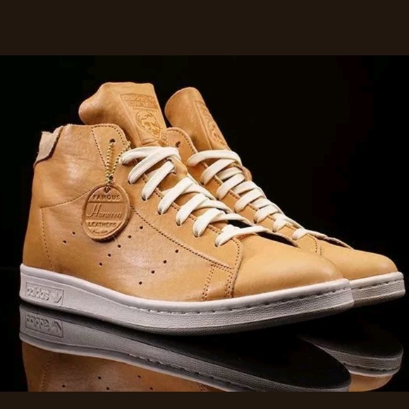 adidas Shoes | Stan Smith High Top Horween Leather | Poshmark Adidas Stan Smith High Top